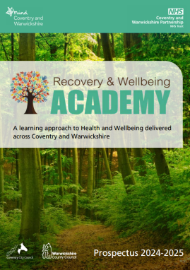 Image of the recovery and wellbeing academy leaflet